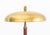 Einar Backstrom Model 5013 Brass and Leather Wrapped Table Lamp, circa 1945, marked to underside. 20" H x 13.75" Diameter....