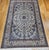 Vintage Persian Nain Area Rug, Hand-Knotted Wool & Silk, Floral Pattern, 7x11, Ivory & Blue For Sale - Image 10 of 12