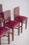 Brown Portuguese Art Deco Style Dining Chairs, 1940s, Set of 8 For Sale - Image 8 of 11