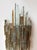 Silver Pair of Hammered Glass Silver Iron Sconces by Poliarte, Italy, 1970s For Sale - Image 8 of 12