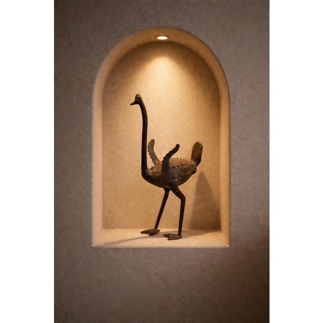 Bronze Vintage Bronze African Benin Ostrich For Sale - Image 8 of 8