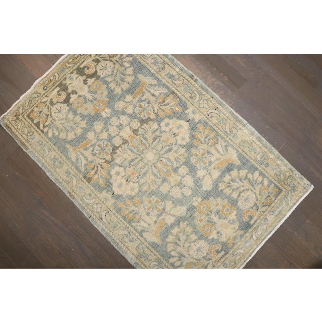 Antique Zabihi Collection Persian Sarouk Small Rug - 1'7" x 2'6" For Sale - Image 4 of 7