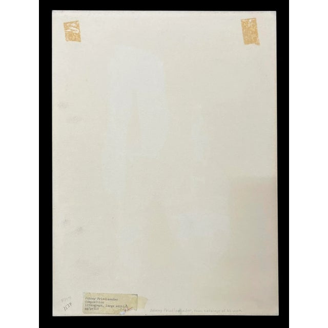 Johnny Friedlaender Abstract Shapes III Large Edition 20th Century Lithograph Print For Sale - Image 9 of 9