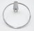 Vintage nickel plated brass wall mount bathroom towel ring. Mounting screws are included. Good condition with heavy...