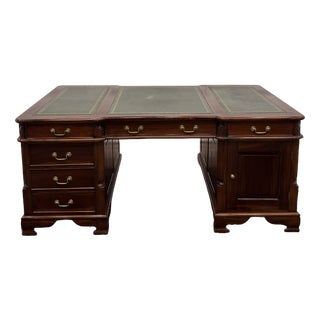 Classic English Double Desk For Sale