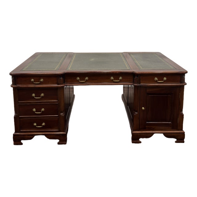 Classic English Double Desk For Sale