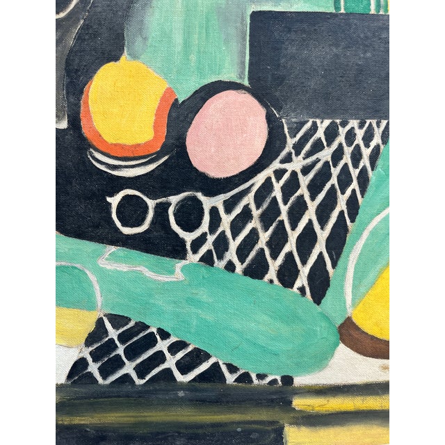 Mid-Century Cubist Still Life Painting For Sale In Boston - Image 6 of 8