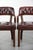 English Style Dark Brown Cowhide Chesterfield Chairs, Set of 2 For Sale - Image 10 of 15