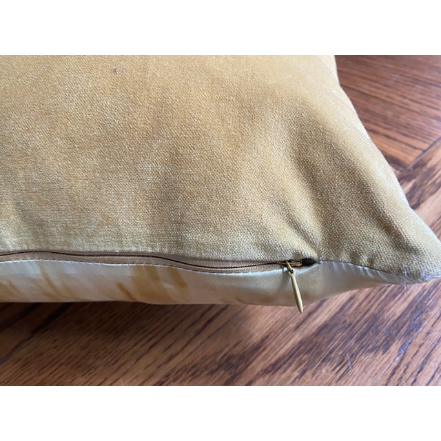 2020s Tie-Dye Silk Decorative Pillow With Down Insert For Sale - Image 5 of 6
