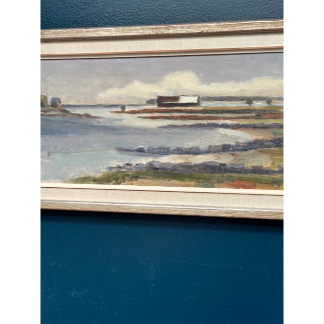 Sven Persson, Hut on the Coast, 1960s, Oil on Canvas, Framed For Sale - Image 4 of 14