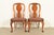 Antique English Queen Anne Burl Wood Side Chairs or Dining Chairs, Circa 1860s For Sale - Image 14 of 14