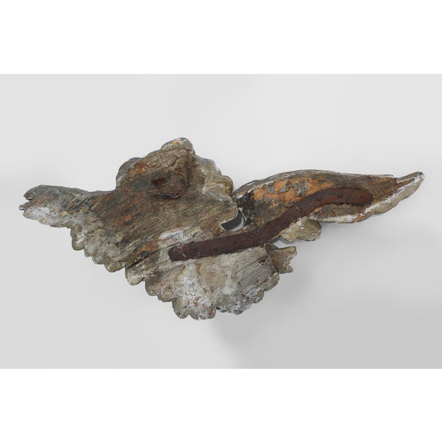 French Putti Sculpture in Limewood and Plaster, 18th Century For Sale - Image 6 of 12