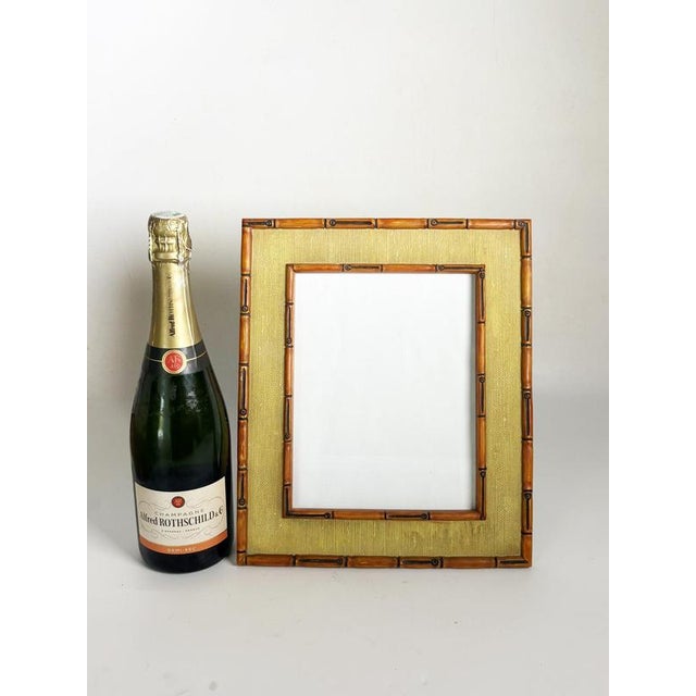 Hollywood Regency Fabric and Wooden Photo Frame, France, 1940s For Sale - Image 3 of 10