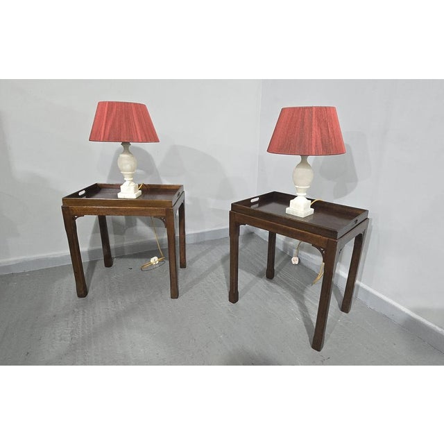 Chippendale Mahogany Lamp Tables, 1920, Set of 2 For Sale - Image 11 of 13