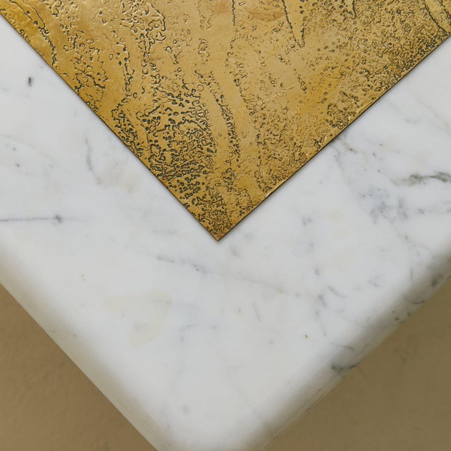 Belgian Marble + Etched Coffee Table with Agate Detail by Willy Daro, 1970s For Sale - Image 9 of 18