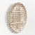 With a sloping edge and stamped iron texture, iron strands are woven together to create a dynamic wall feature. This...