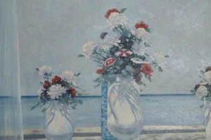 Vase of Flowers 1, Ray Summer Oil on Canvas, Signed Lower Right