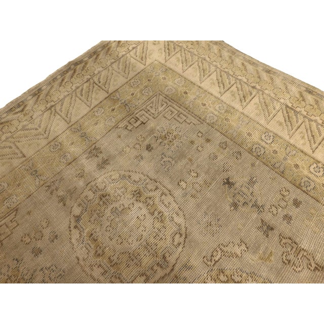 Vintage Hand Knotted Khotan Style Rug. 7'8"x 10'2" For Sale - Image 16 of 18