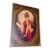 1990s Elegant Figurative Wall Art – Woman in a Red Evening Gown With Ornate Gold Leaf Frame For Sale