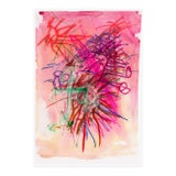 "Outsider" Abstract Expressionist Pink Giclee Print - For Sale