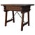 Spanish 1880s Walnut Side Table or Lady Desk, Carved Legs and Iron Stretcher For Sale - Image 13 of 13