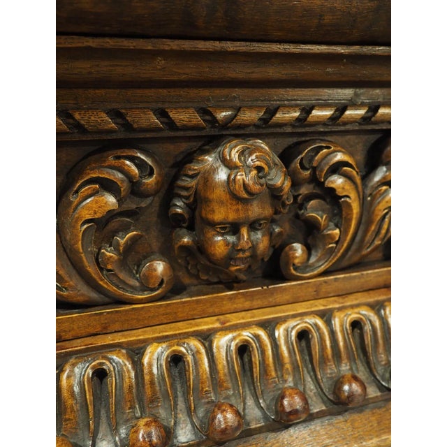 17th Century Oak Carved Socle Pedestal From Northern Italy For Sale - Image 9 of 17
