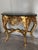 Rococo Gold Console with Black Marble, 1920s For Sale - Image 6 of 6