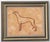 Contemporary Dog Greyhound Minimalism English Traditional Burnt Orange Beige Brown Original Oil Painting by Cleo Plowden For Sale - Image 3 of 3