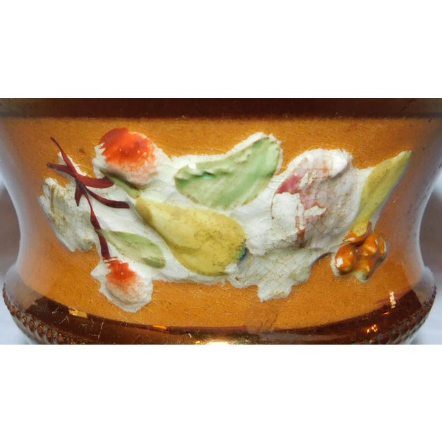 English Antique Mid 19th Century Copper Lustre Bowl For Sale - Image 3 of 8