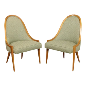 Harvey Probber Mid Century Pair Of Gondola Chairs
