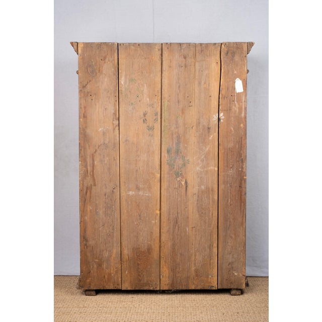 Antique Painted Armoire For Sale - Image 4 of 16