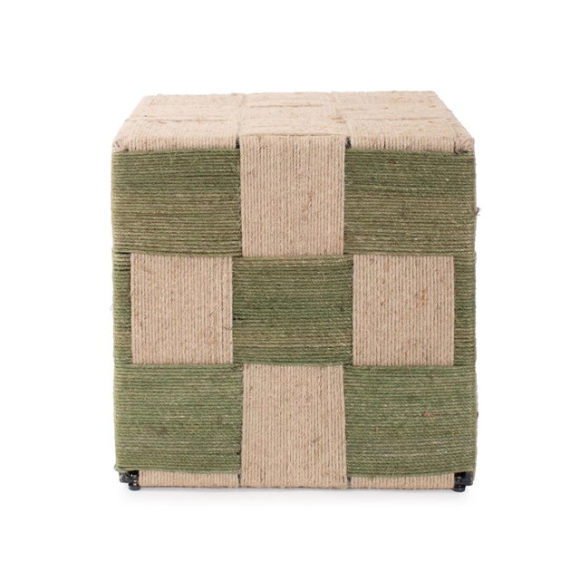 2020s Escobedo Square Jute Side Table For Sale - Image 5 of 10