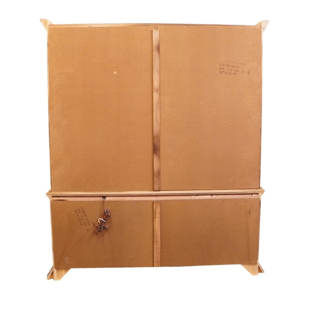 Brown Singer Furniture Solid Oak Mediterranean Spanish Revival 72" China Cabinet W. Grilled Doors 6394-370 For Sale - Image 8 of 12