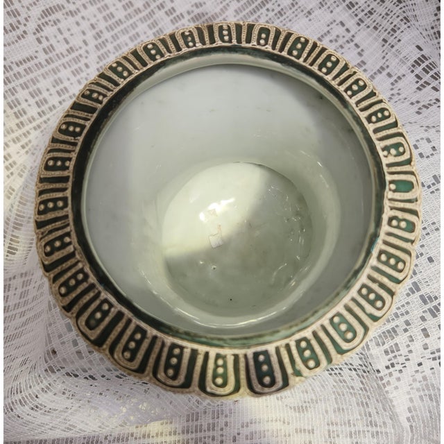 Victorian Unmarked Nippon Beaded Moriage Style Vase Mint Condition For Sale - Image 3 of 8