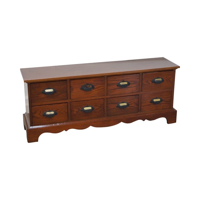 19th Century Low 8 Drawer Apothecary Cabinet Chairish