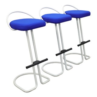 Vintage Bar Stools, 1980s, Set of 3 For Sale