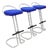 Vintage Bar Stools, 1980s, Set of 3 For Sale
