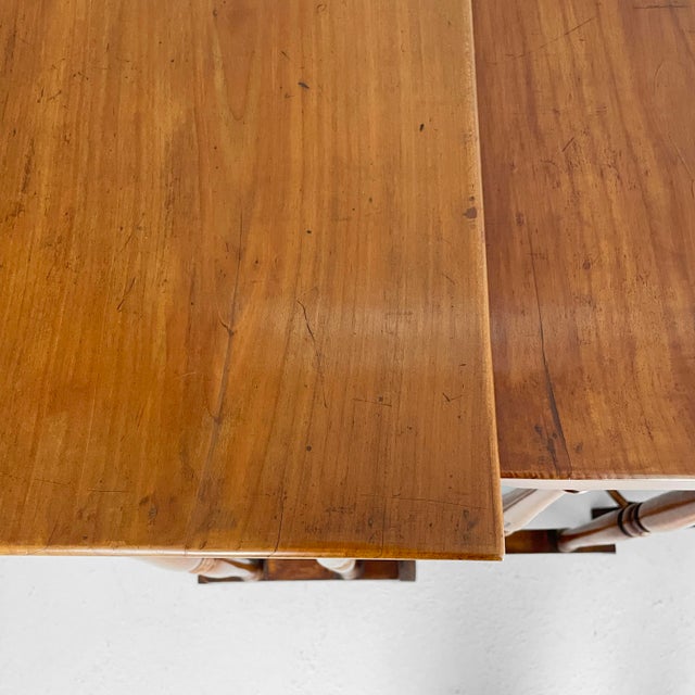 Wood Italian Wooden Nesting Coffee Tables, Late 1800s, Set of 4 For Sale - Image 7 of 18