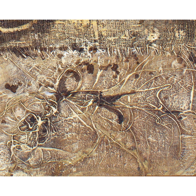 1960s 1968 Abstract Mixed Media Painting and Collage by Ann Leech For Sale - Image 5 of 8