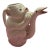 Vintage Mid-Century Italian White Glazed Ceramic Monkey and Snake Pitcher / Carafe For Sale