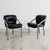 Modern Dining Armchairs in Steel and Leather from Mobil Girgi, 1970s, Set of 4 For Sale - Image 16 of 18