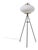Floor Lamp in Opaline Glass and Brass, 1950s For Sale