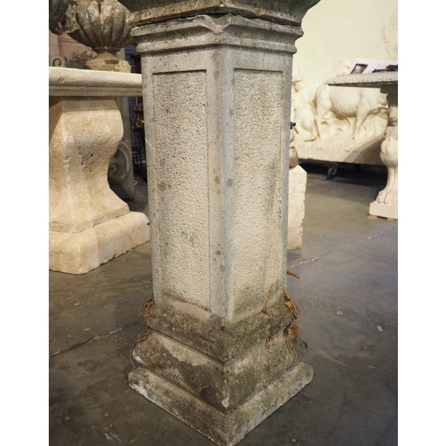 Vintage French Cement Fountain Pillar From Provence For Sale - Image 11 of 18