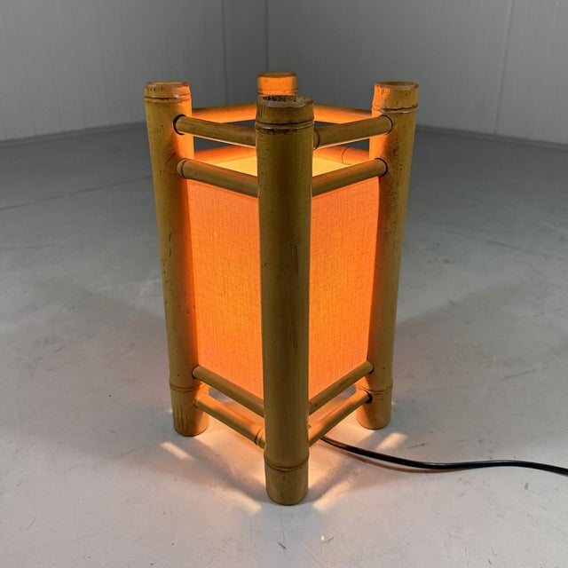 Vintage Rattan Table Lamp, 1970s For Sale - Image 11 of 16