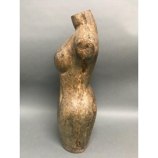 Carved Solid Wood Papermach Mold Dress form Ages: 20th century Materials: Wood Country: Philippines Dimensions: 18" high x...