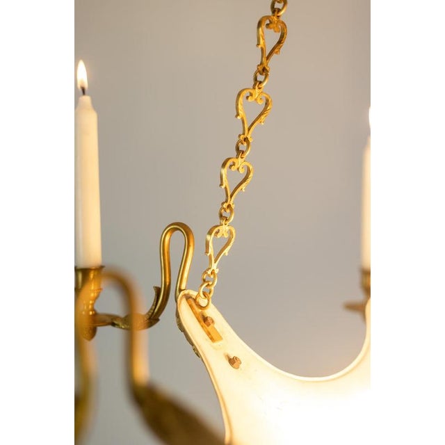 Vintage Empire Style Chandelier in Gilt Bronze from Maison Baguès, 1950s For Sale - Image 5 of 13