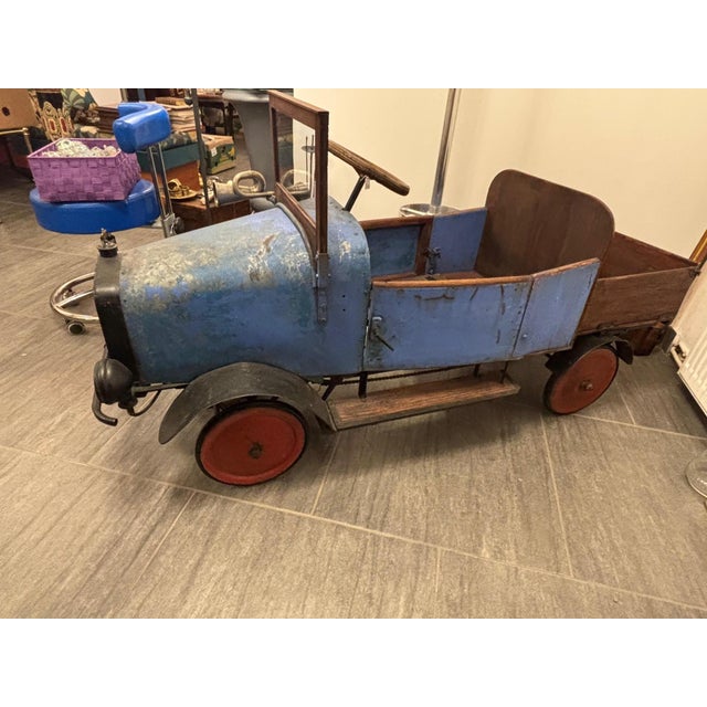 Metal Historic Children's Car in Metal, 1930s For Sale - Image 7 of 15