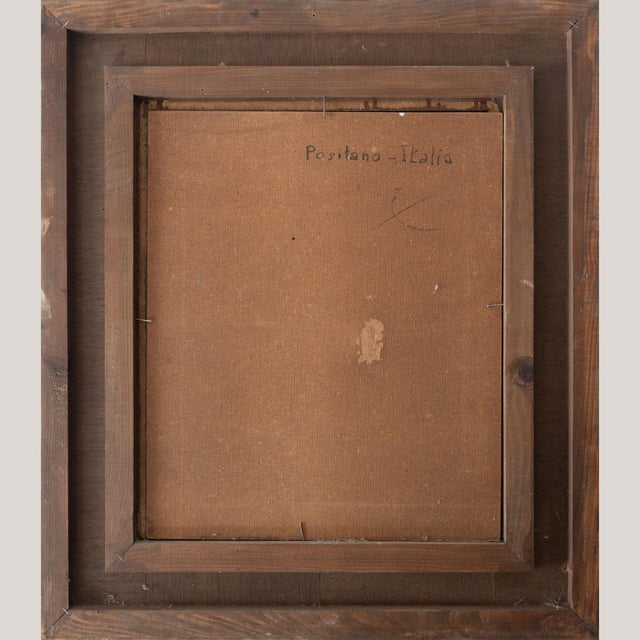 Positano and Valldemossa, Landscapes, 1990s, Oil on Canvas, Set of 2 For Sale - Image 12 of 14