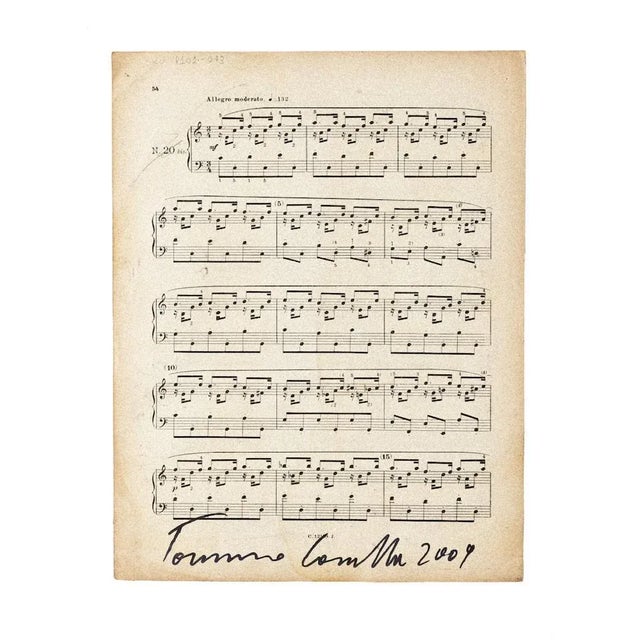 Tommaso Cascella, Musical Notes, 2009, Mixed Media For Sale - Image 3 of 4