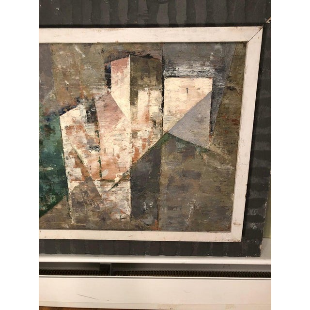 Mid-Century Modern Abstract on Board by Maraget Malval For Sale In New York - Image 6 of 13